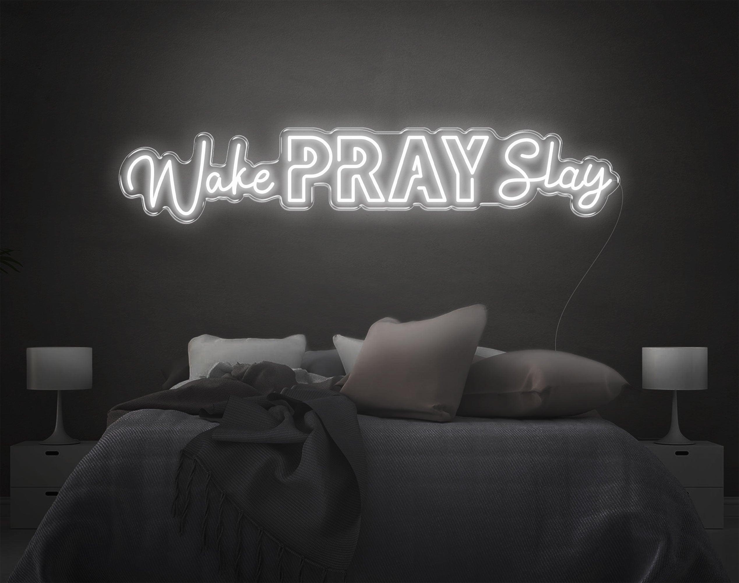 Wake Pray Slay LED Neon Sign