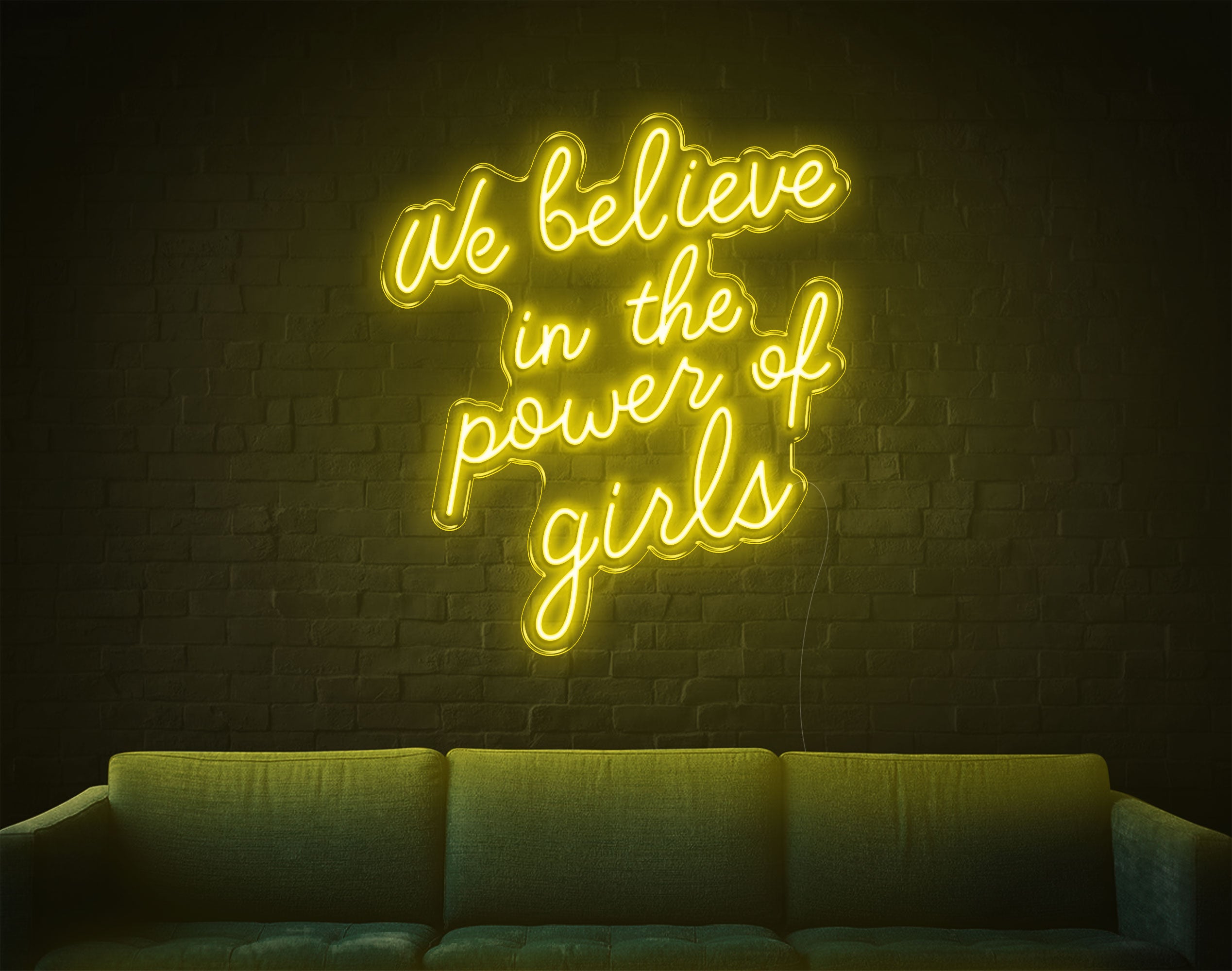 We Believe In The Power Of Girls LED Neon Sign