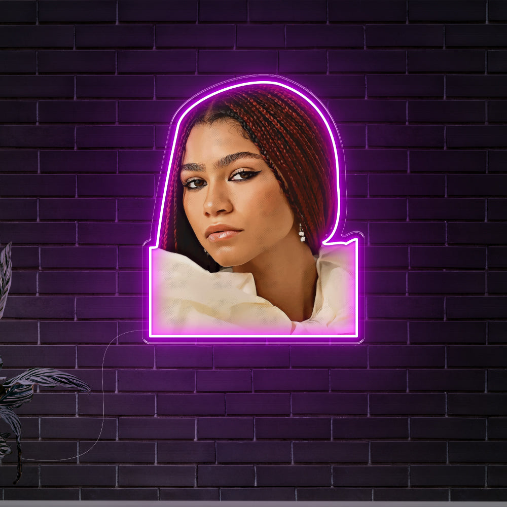 Zendaya Neon Art