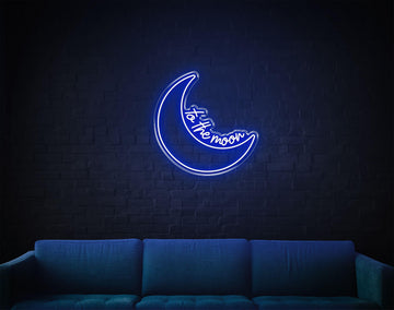 Blue moon deals neon light